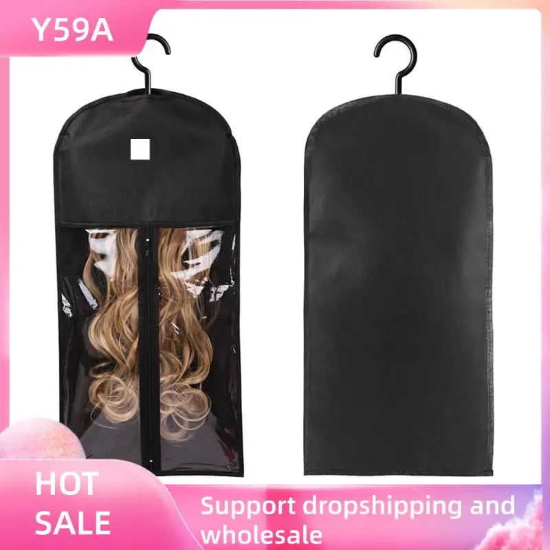 

Y59A 24PCS Hair Extension Holder Wig Storage For Multiple Wigs Holder Wig Bags Storage With Hanger Hair Extension Storage