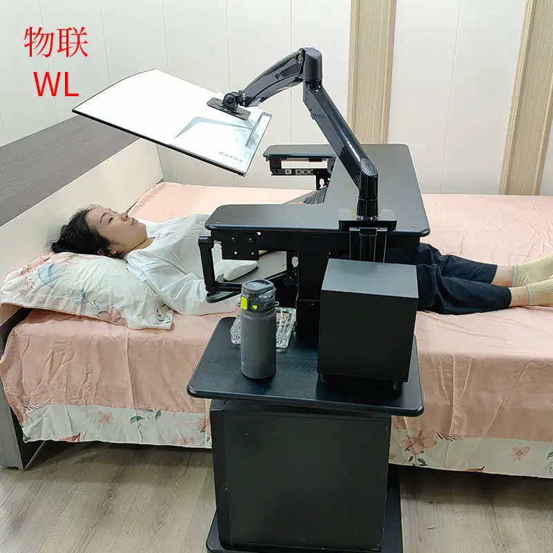 Table Lifting N Table Lazy Table Cockpit Suspension Bracket Cross-bed Computer Desk Laptop Desktop Computer Desk Bedside