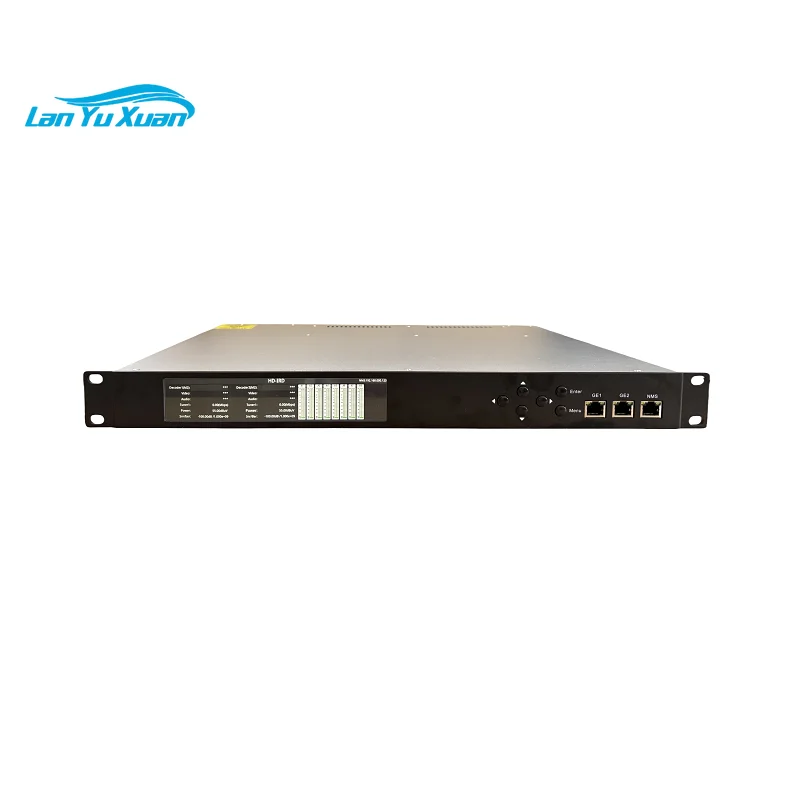 Digital TV Satellite Receiver HD Cam Ird 2*DVB-S/S2 Tuner to CVBS/HD/SDI/AES/EBU H.265 HEVC H.264 BISS Decoder