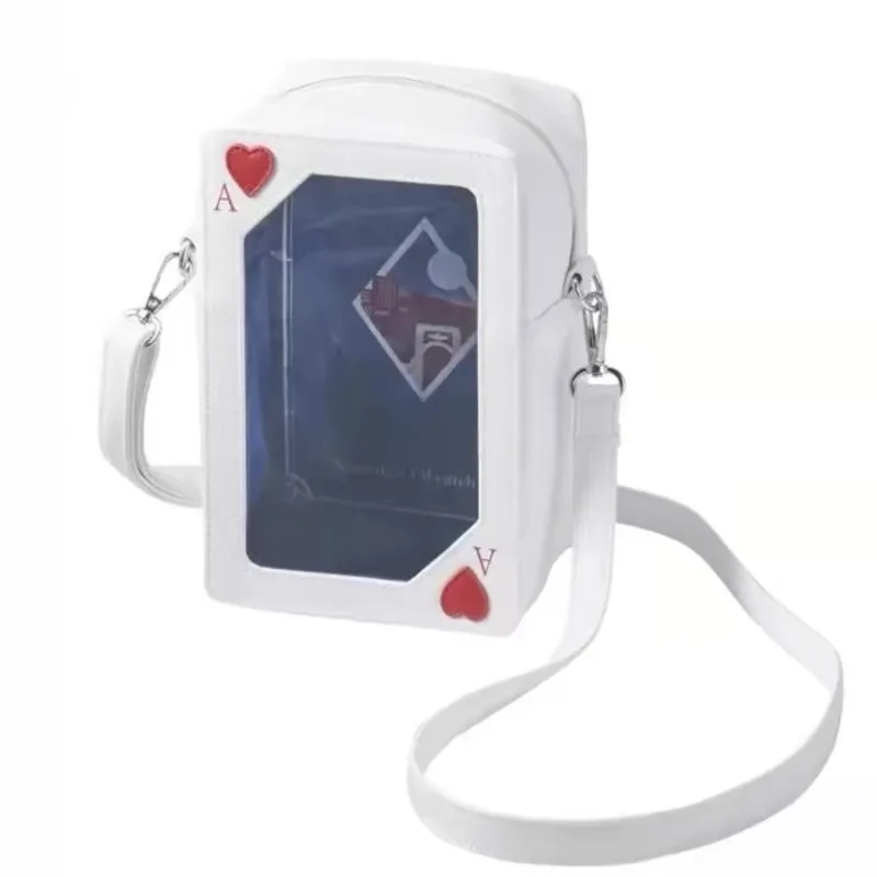 Y2K Gothic Halloween Ita Crossbody Bag, Large Capacity Transparent Clear Display Cute Messenger Shoulder For Party Birthday Gift