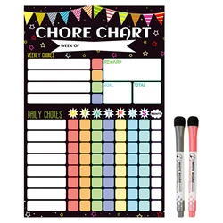 Magnetic Chore Chart Weekly Visual Schedule For Kids Magnetic Dry Erase Board Reward Chart For Toddlers Kids Teenagers Adults