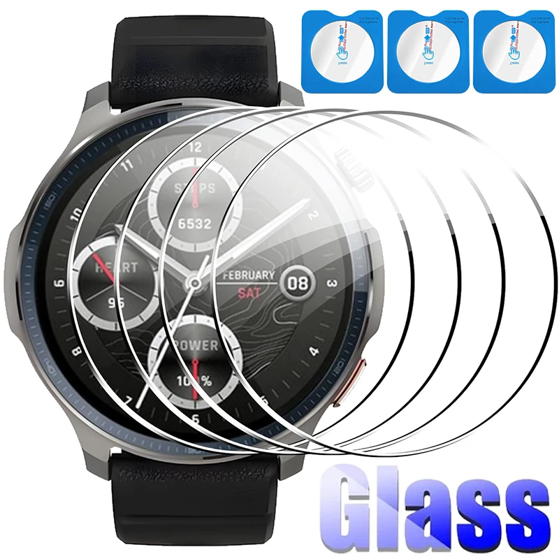 

1-5 шт. Простое в установке закаленное стекло премиум-класса для Amazfit Balance 2, защитная пленка для экрана умных часов HD, прозрачные пленки против царапин