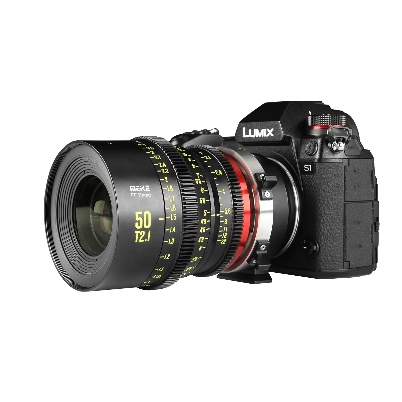 Meike Prime 50mm T2.1 Cine Lens for Full Frame Cinema Camera Systems,such as Canon C700 C500II,Sony VENICE,Sony FX3 FX6,FX9