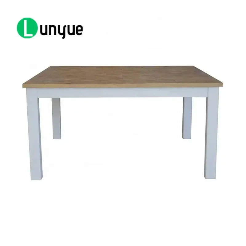 Traditional Antique Solid Wood Dining Table Recycled Restaurant Furniture Durable Classic Design for Home Cafe Commercial Use