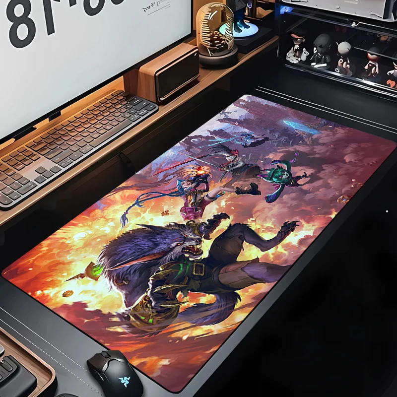 L-large Game League of Legend Mouse Pad Gaming Desk Mat Office Desktop Accessories Mousepad Cabinet Keyboard Mats Kawaii Deskmat