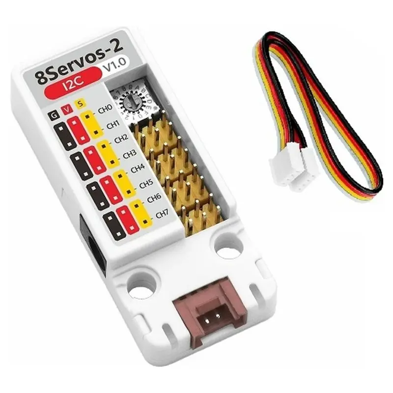 M11K-Unit 8-Channel Servo Cascade Control Unit I2C Communication Interface Unit 8Servos2-I2C STM32G031G8U6 Controller