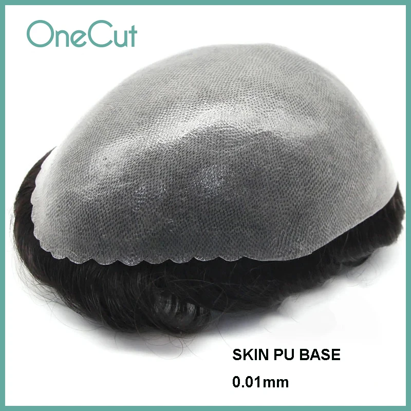 

Durable PU Base 0.1mm SKIN Hair Men Systems Capillary Prothesis Human Hair Replacement Men Toupee Natural Hairline Remy Wigs