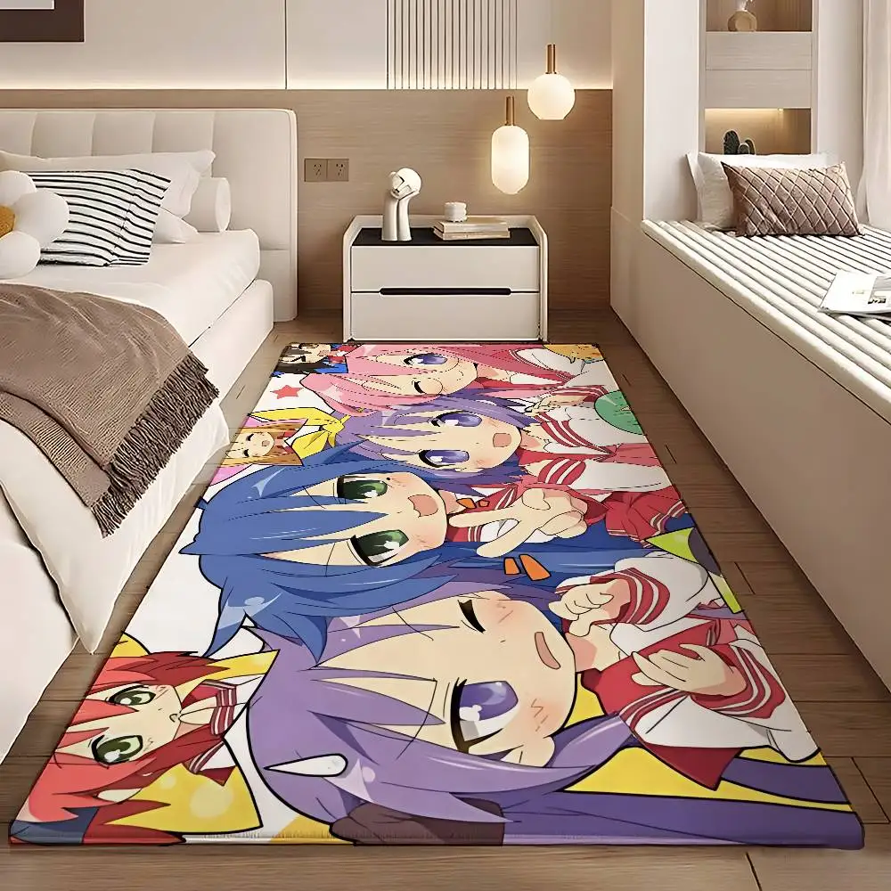 

A-Anime-L-Lucky S-Star Colorful Floor Mats Home Laundry Rug Carpet For Living Room Decor Lounge Area Anti-slip Foot Mat Entrance