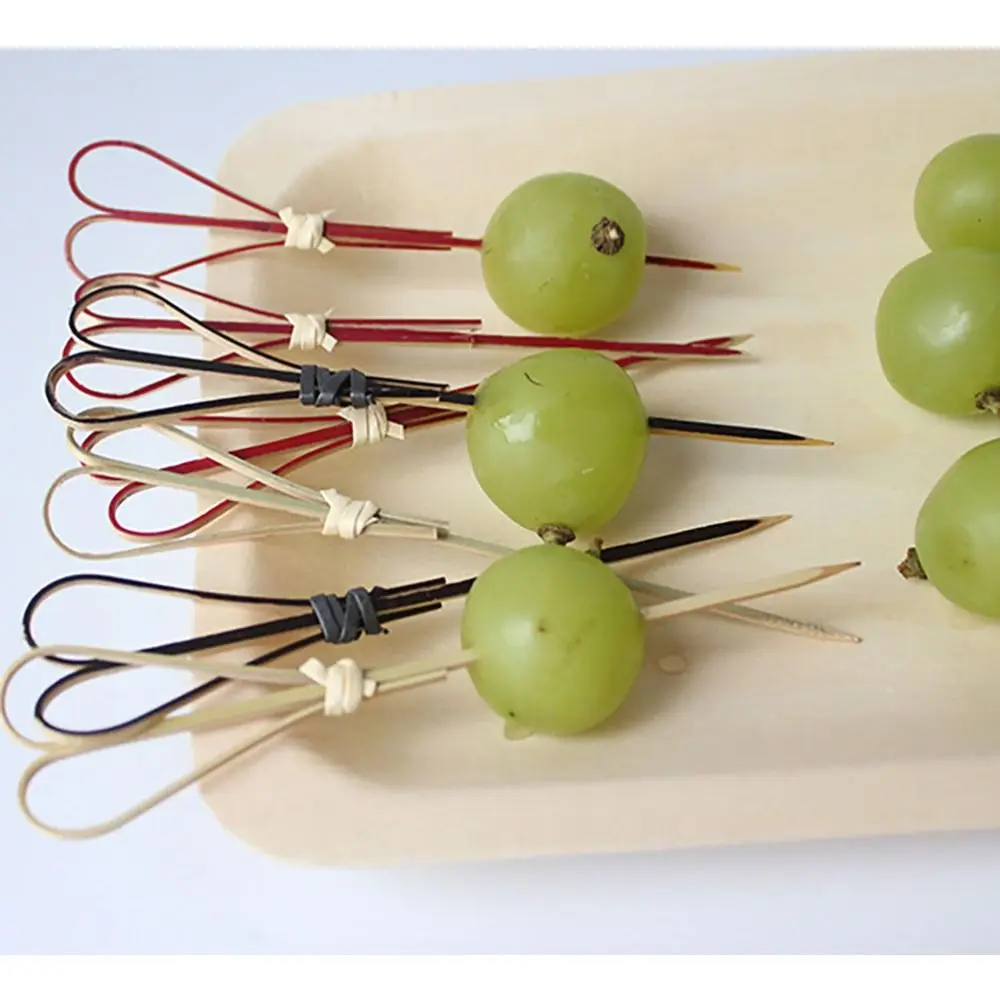 High Quality Bamboo Toothpick Picks Sticks 100Pcs/bag Eco-friendly Skewer Sticks Picks Cocktail Decorative Bamboo Cocktail - view 5