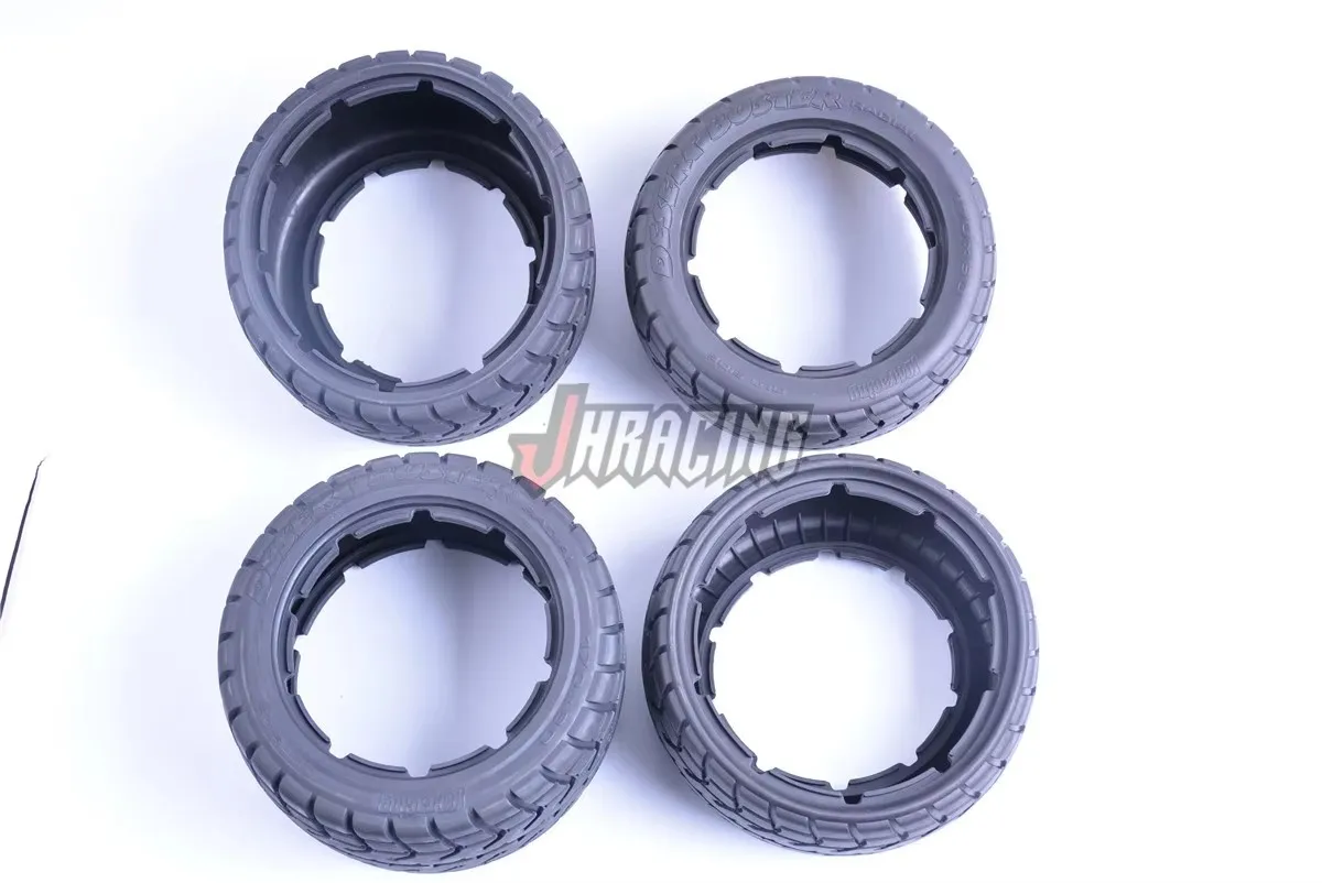 High-strength wear-resistant road tire assembly for 1/5 ROVAN ROFUN HPI BAJA 5B