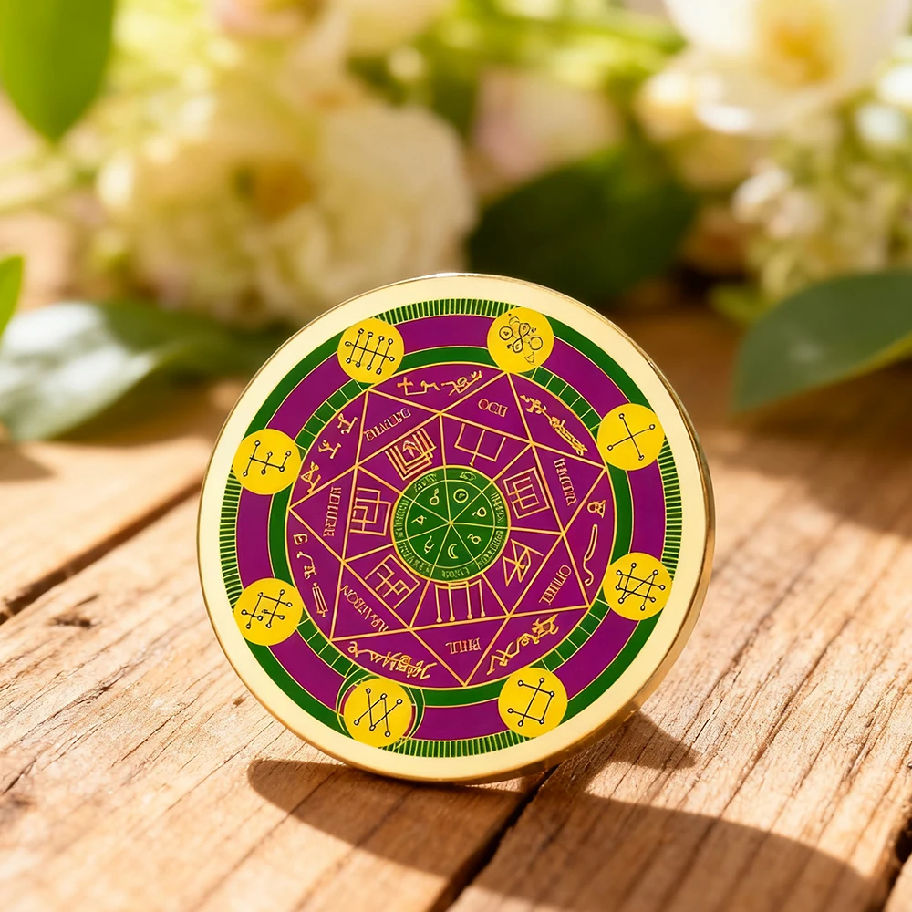 داوابارا ختم الملائكة السبعة بروش الإيمان نعمة تعويذة دبابيس التلبيب الفولاذ المقاوم للصدأ اكسسوارات للرجال والنساء