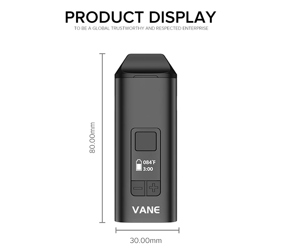 Original Vane Dried Herb Kit Convection Ceramic OLED Display Accessory