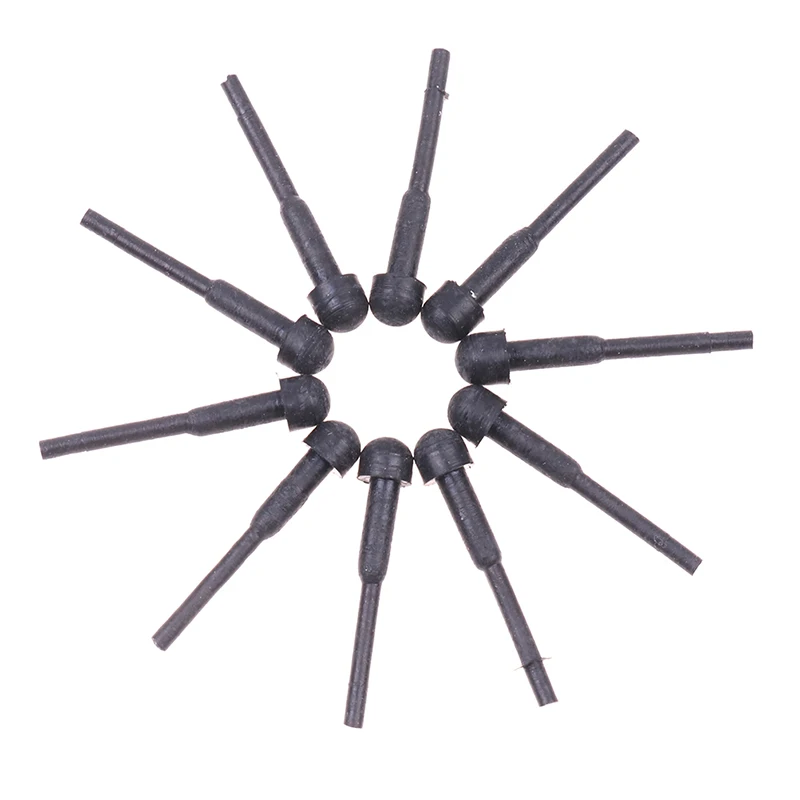 10Pcs Replacement Rubber Bumper Silencer Hair Scissors Barber Shears Stopper Black
