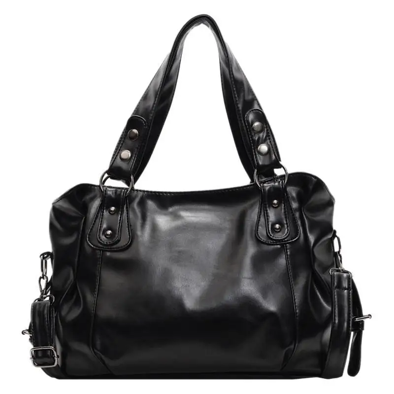 2026 Classic Luxury Soft PU Leather Tote Bag for Women Large Capacity Shoulder Bag Retro Crossbody Purse Roomy Commuter Work Bag