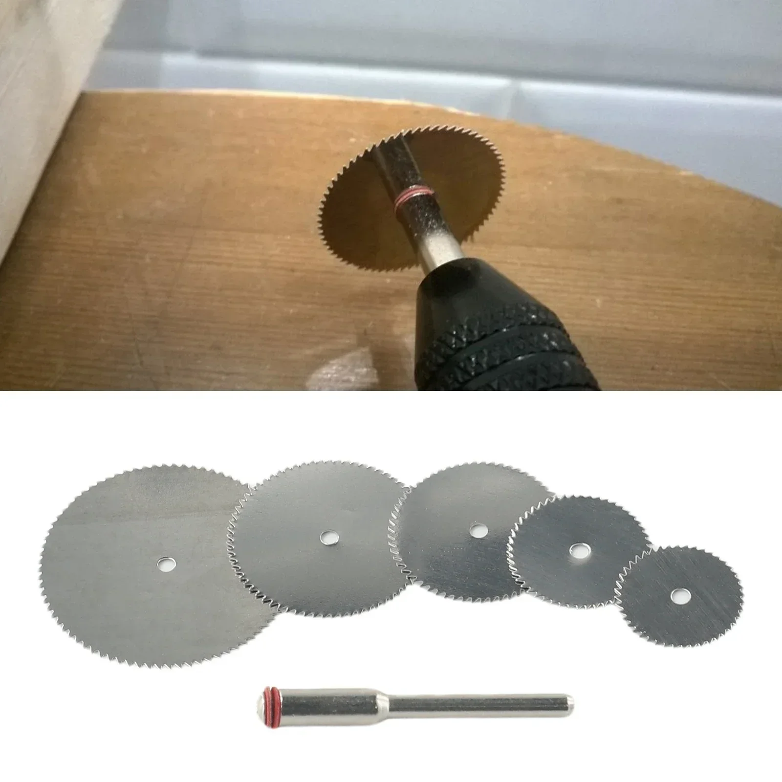 6pcs Mini Set di lame per seghe circolari disco da taglio per mola abrasiva per accessori Dremel utensili rotanti per il taglio dei metalli