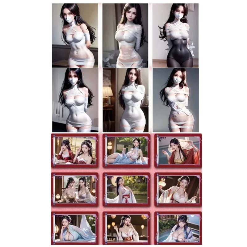 Limited Goddess Story Card ACG Nude AI Sexy Card Fold Card Collection uniforme JK calze di seta nera Sexy Girls Desire Woman