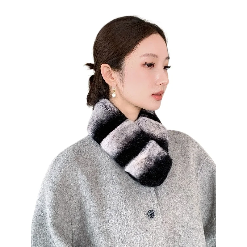 rex-rabbit-fur-scarf-imitation-chinchilla-cyan-purple-blue-whole-leather-winter-fashion-short-neck-wrap