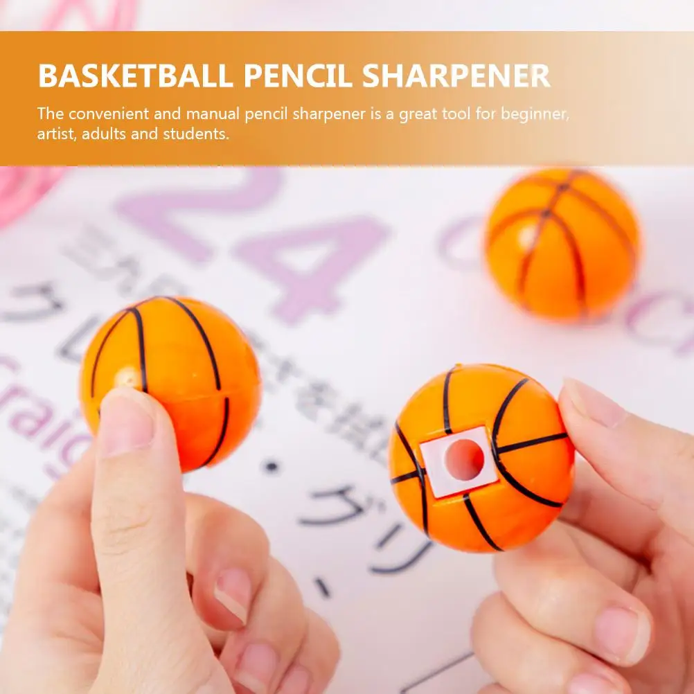 16 pezzi Temperamatite da basket Materiale Formato compatto Manuale Studente Cancelleria Strumento universale Temperamatite