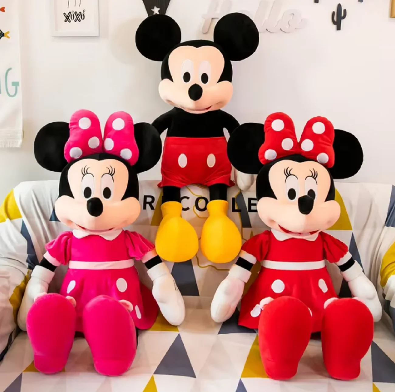 

35cm Disney Mickey Mouse Plush Toy* Cute Anime Mickey Minnie Stuffed Plush Toy