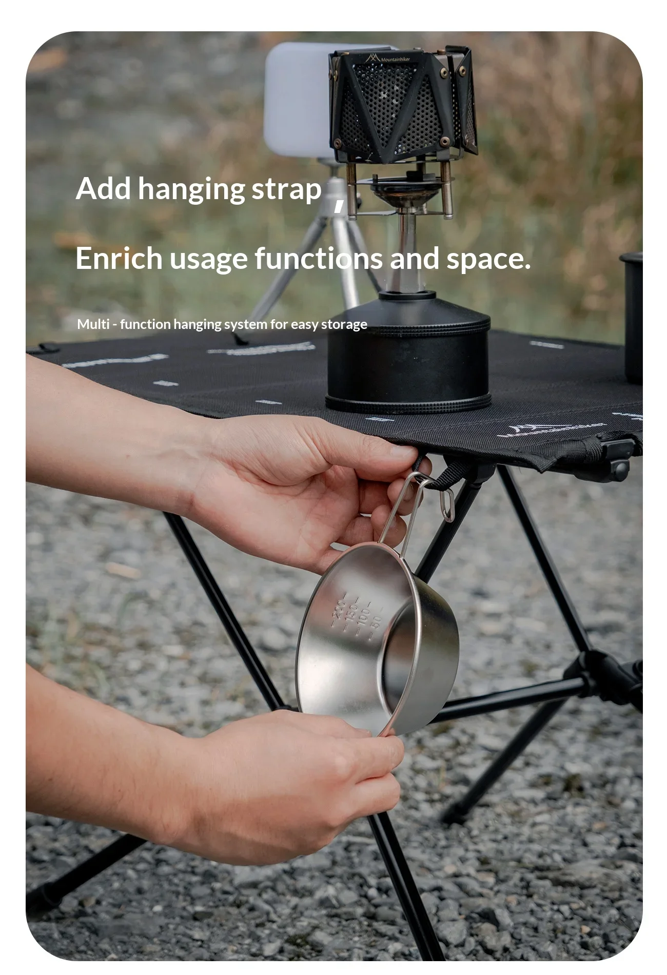 Leichter Tragbarer Oxford-Stoff Klappbarer Campingtisch mit Aluminiumlegierung Tischbeinen für Picknick Outdoor Reisen – Detail 6