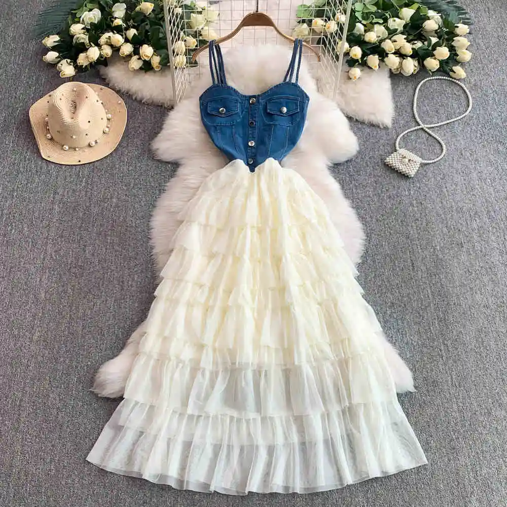 Fashion Denim Mesh … - image