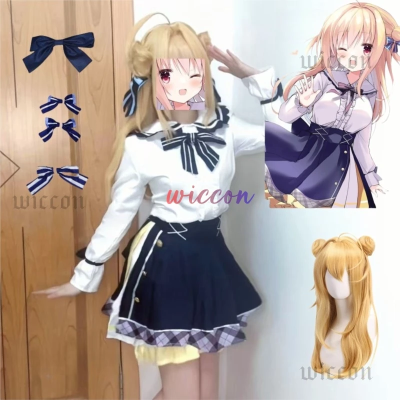 Game Hamidashi Creative Izumi Hiyori Cosplay Costume Adult Women Girls JK Skirt Suit Wig Halloween Uniform Outfit