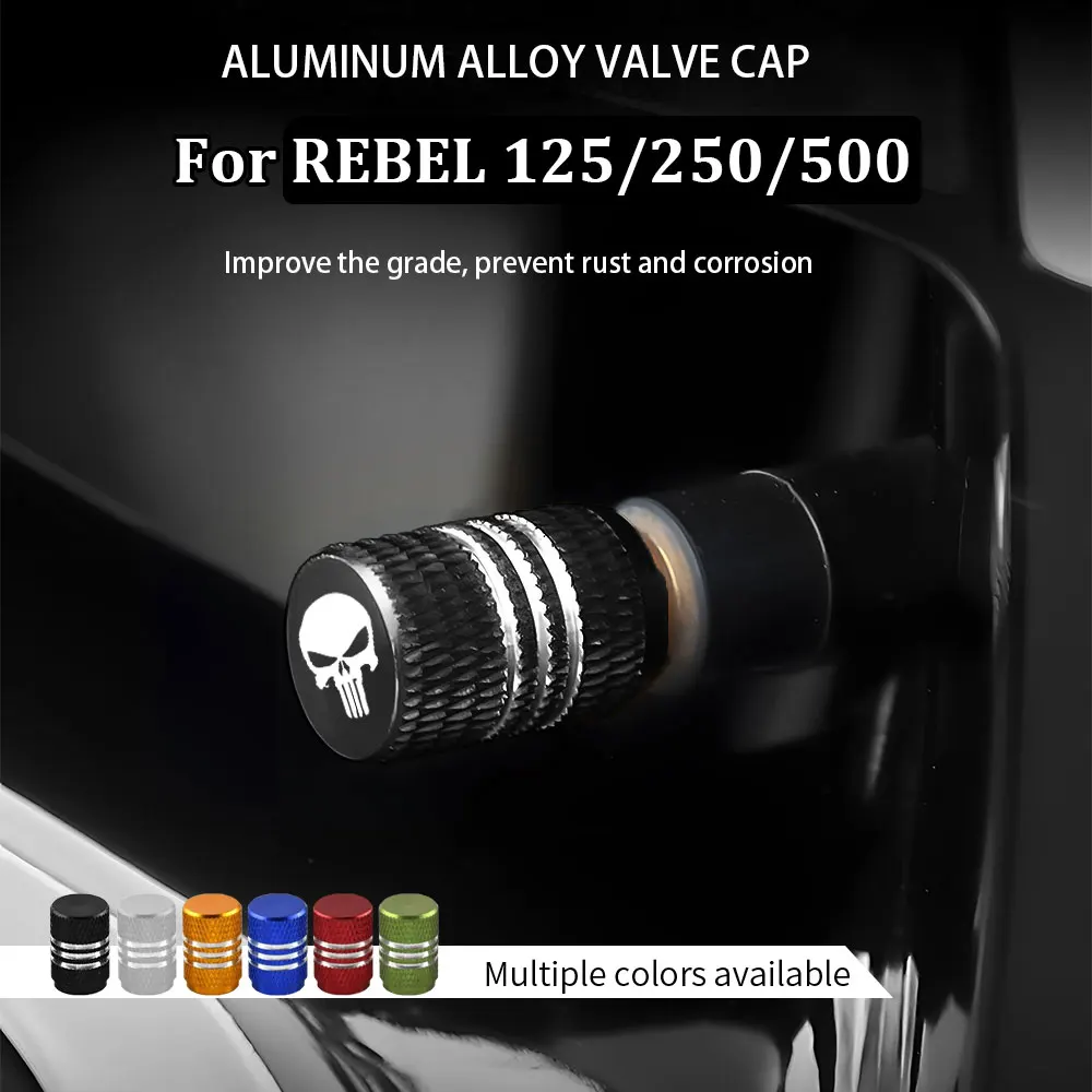 

Motorcycle Wheel Tyre Valve Cover Aluminum Alloy Dustproof Caps for Honda Rebel 125 250 1100 CMX 500 CMX250 Accessories
