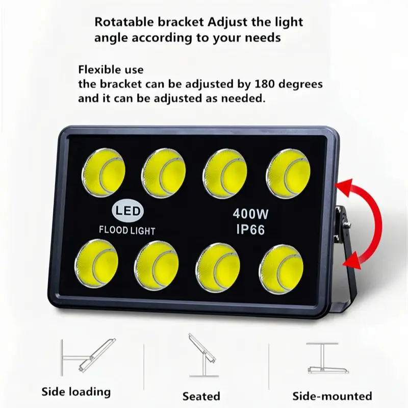 Lampu Sorot Tahan Air Luar Ruangan COB Terang Tinggi 200W300W400W600W800W1000W Lampu Sorot Stadion Luar Ruangan Lampu Proyeksi Overhead