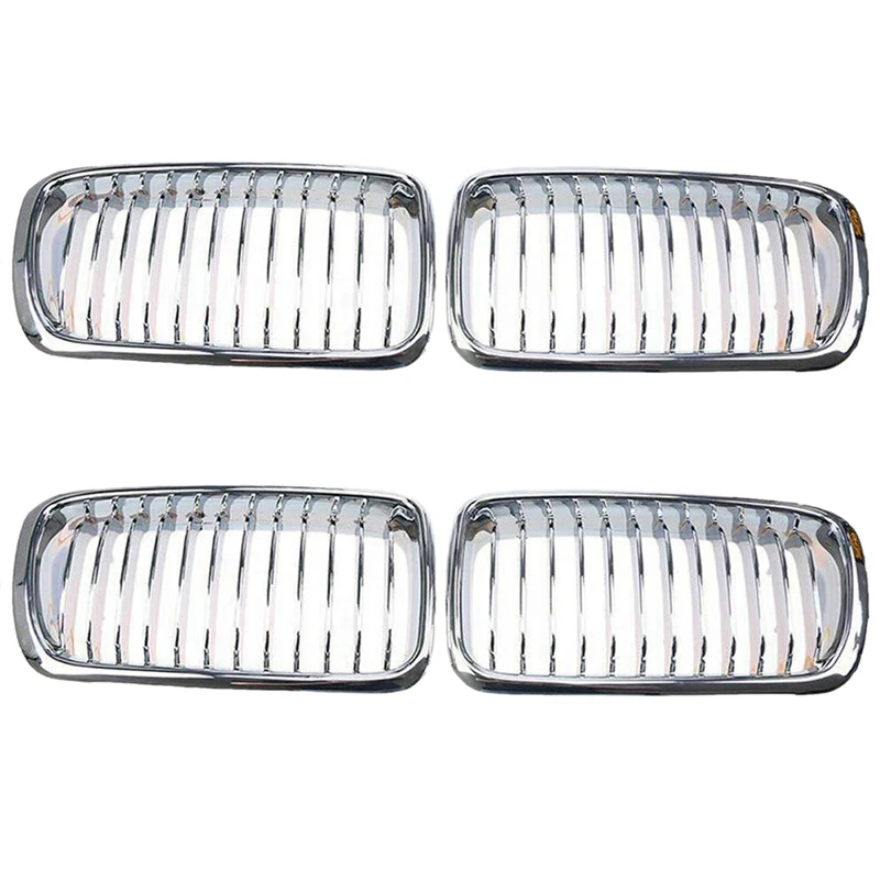 

2 пары хромированных передних решеток для почек для BMW 7-Series E38 730IL/735I/725Tds/728I/750I седан 1994-2001 гг.