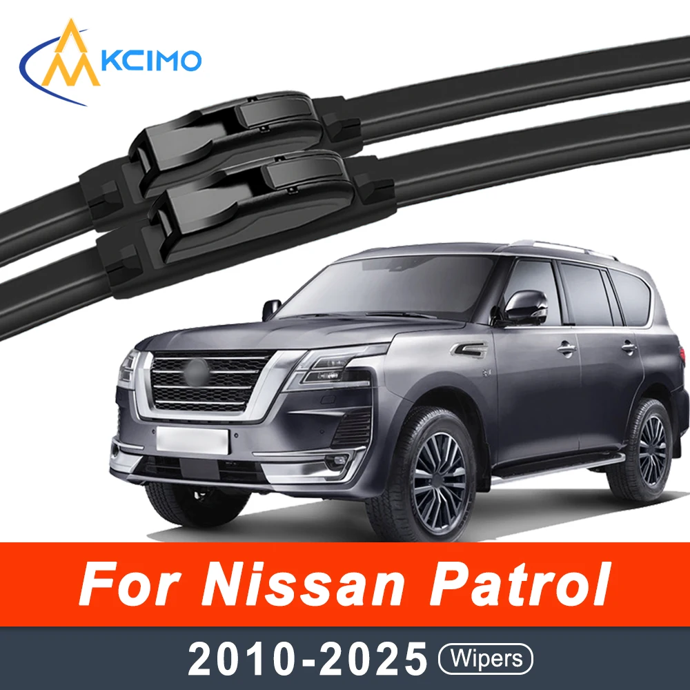 

2PCS Front Windshield Wiper Blades for Nissan Patrol Y62 2010-2025, Essential Windscreen Window Car Accessories for All-Weather