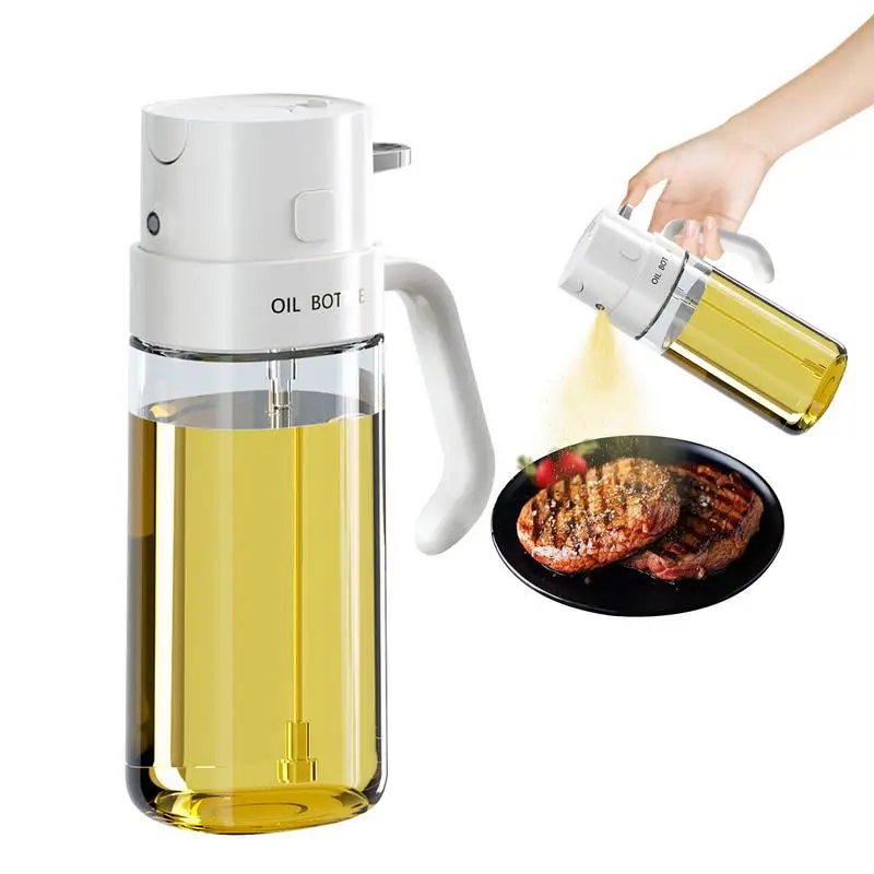 2 In 1 Oil Dispenser Kitchen 2 In 1 Glass Oil Bottle Food Safe Kitchen Gadgets 2 Modes Spray For Salad Dressing Water Soy Sauce