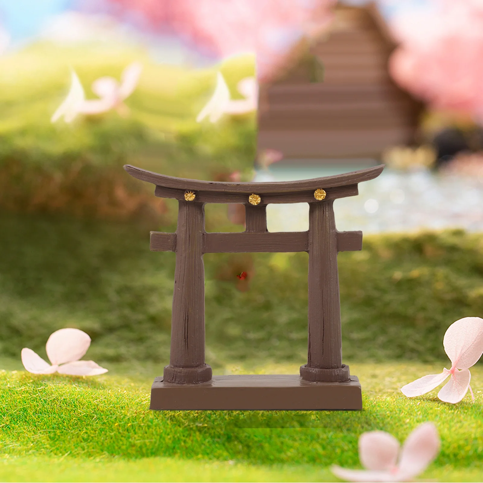 

2 Pcs Ornaments Micro Landscape Decoration Prop Garden Crafts Indoor Resin Japanese Man