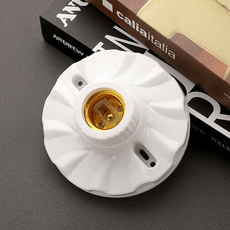 E27 Lamp Holder High-temperature Resistant Bulb Holder Ceramic Lamp Bulb Socket Lamp Base