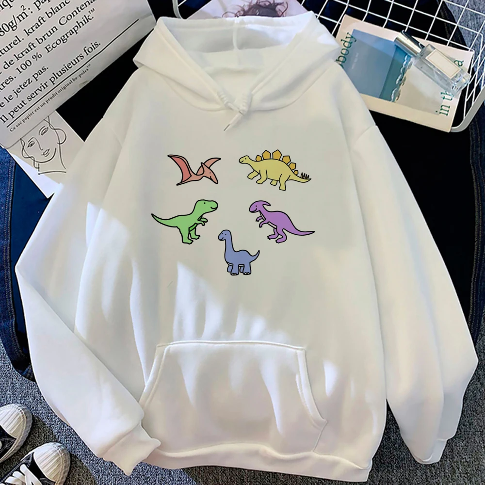 

Dinosaur hoodies women 90s aesthetic harajuku Korean style hoddies female Winter pulls