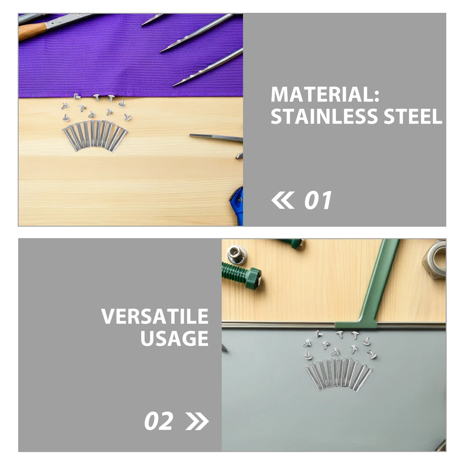 12Sets Hand Fan Shaft Rivet Nails Nuts Repair Kit Metal Fasteners for Folding Paper Fans DIY Handheld Fan Replacement Hardware