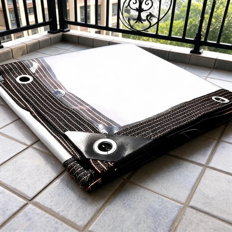 Transparent Oilcloth Waterproof Canopy 1m Side Hole Outdoor Sunshade for Garden Courtyard balcony Corner Protection