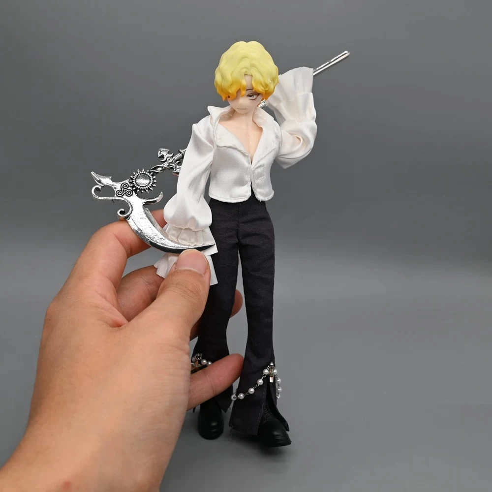 In Stock 1/12 Scale Weapons Accessories Butcher Knife Sickle Spear For 6inch Shf Action Figure Scene Models