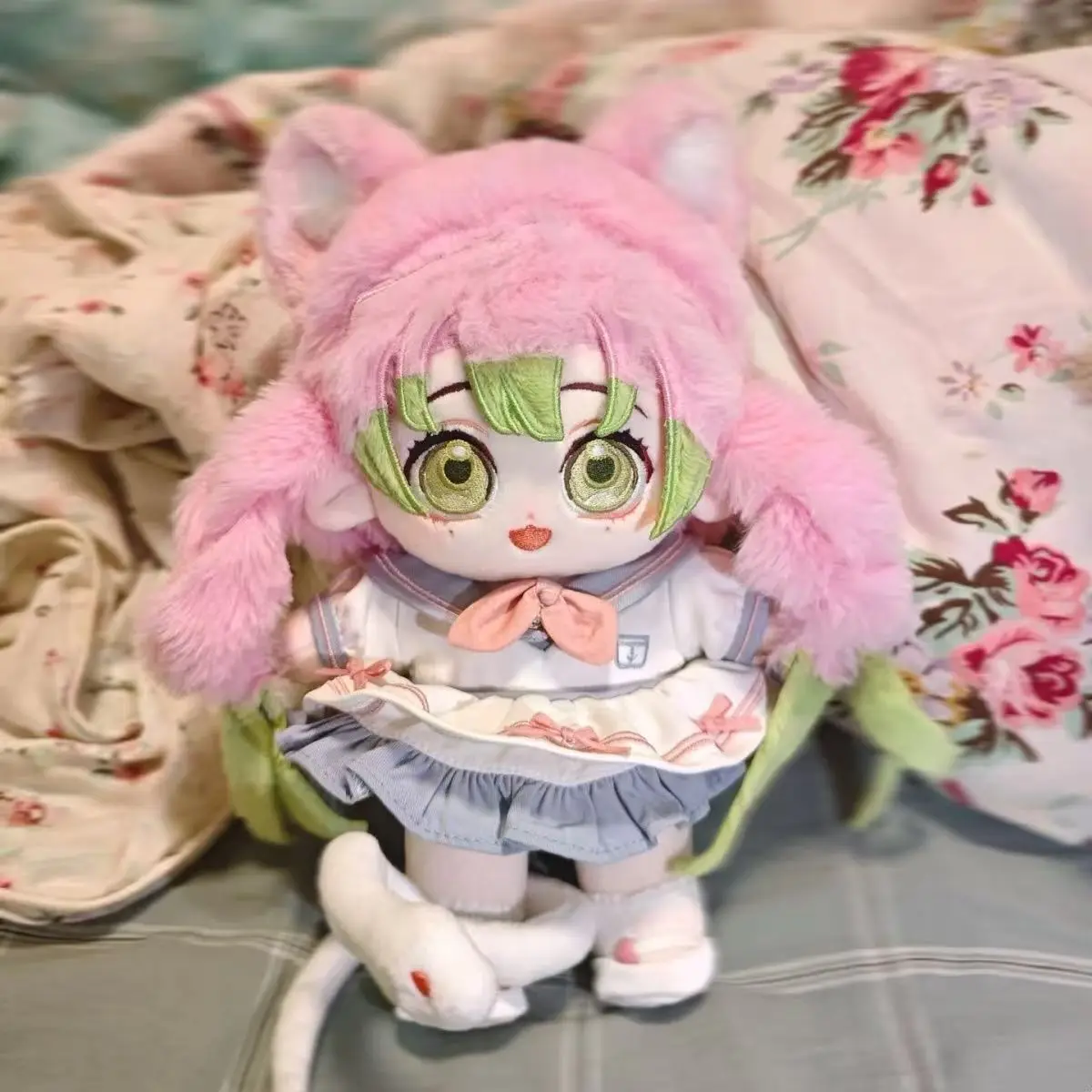 15cm Stuffed Sitting Doll Anime Kimetsu No Yaiba Mitsuri Kanroji Figure Plush Dress Up Cotton Doll Cosplay Toys for Kids Gifts #6