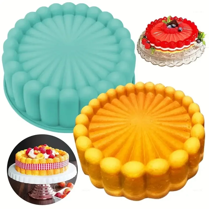 

3D Charlotte Dessert Silicone Cake Mold DIY Pastry Baking Tools For Charlotte Russe Mousse Cake Pan Bakeware Accessories