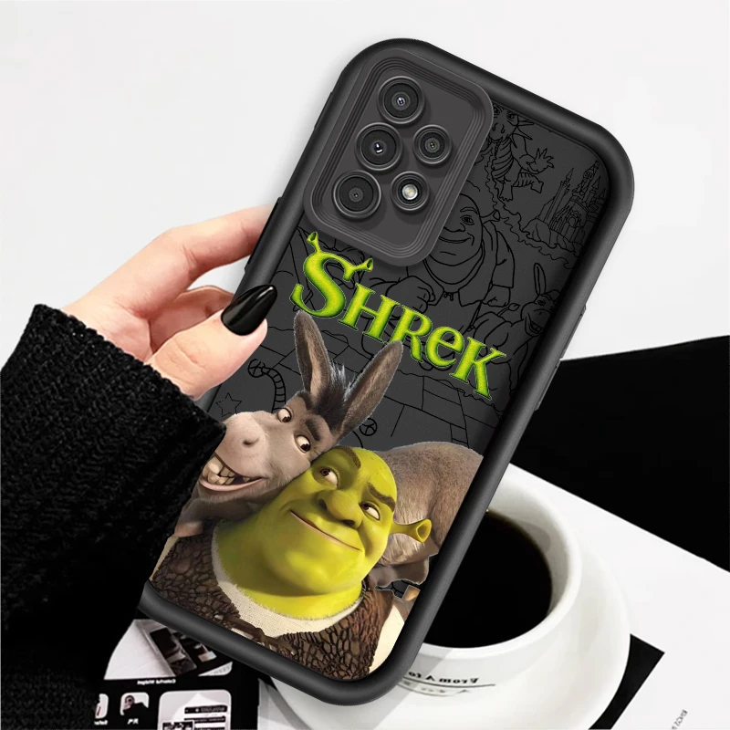 Movie Anime S-Shreks Art For Samsung A73 A71 A54 A53 A52 A51 A33 A32 A21S A14 A13 A12 A03 A04 A05 5G Eye Ladder Soft Phone Case