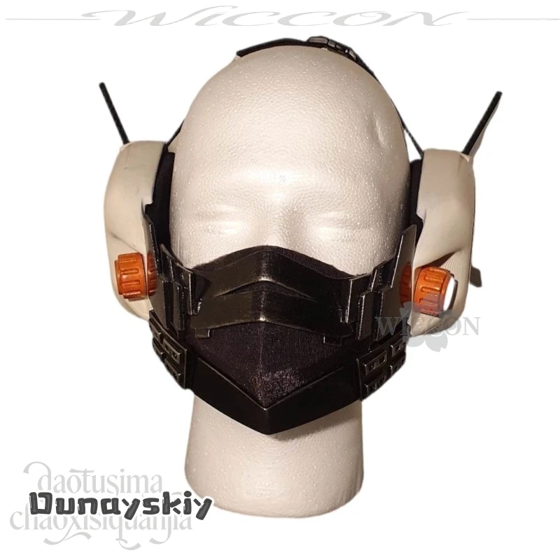 

aBAzOS*/Hitoshishi Manga Shinsoso Cosplay Boku Anime Hero Cool Punk Handsome 3D Polylactic Acid Mask Props 코스프레 Half Mask