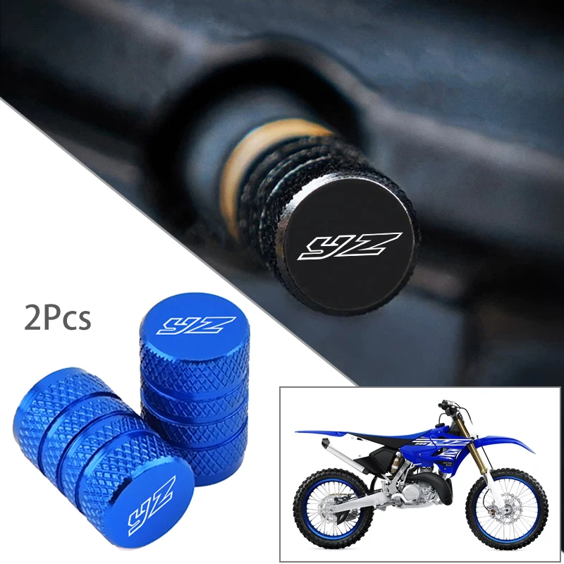 

For Yamaha YZ80 YZ85 YZ125 YZ250 YZ 80 85 125 250 426 450 F X FX 2PCS Motorcycle Tire Valve Air Port Stem Cover Cap Accessorie