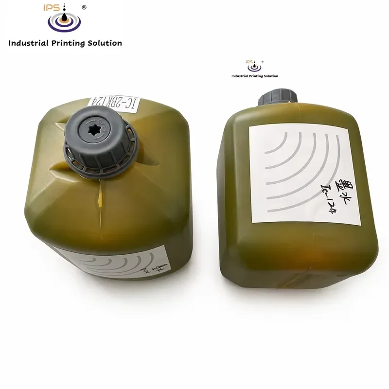 HCY Domino Inkjet Printers IC-2BK124 825ML Ink with RFID TAG for Domino AX150 AX350 Printer CIJ Inkjet Printer