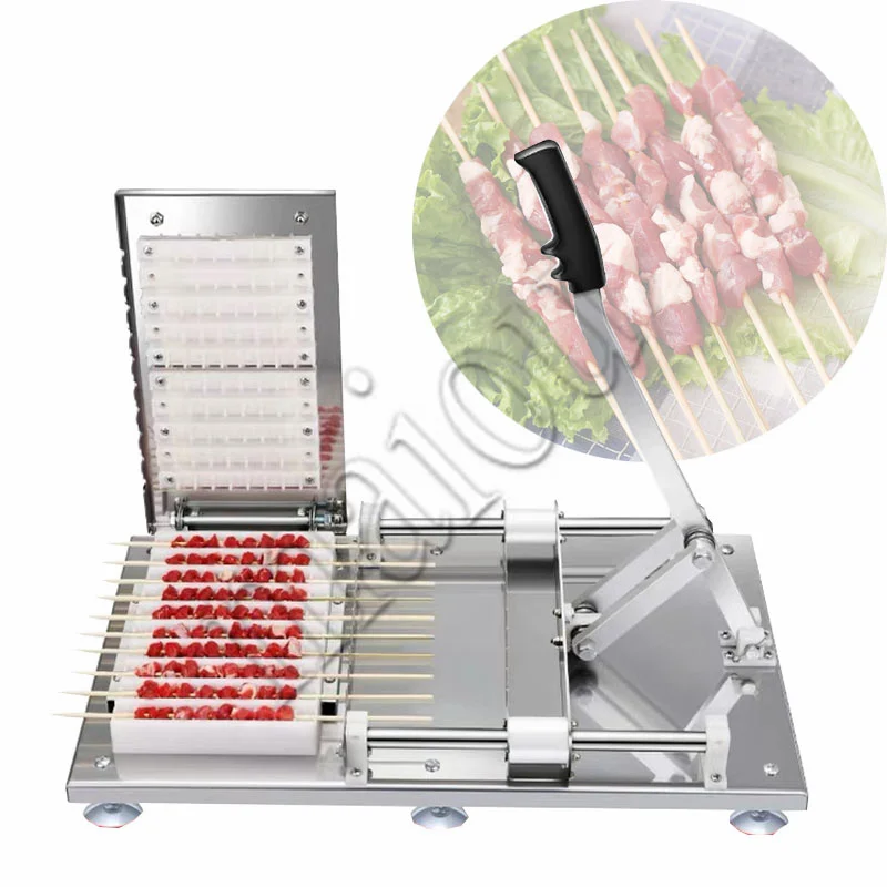 

BBQ Semi-automatic Meat String Machine Barbecue Skewer Tools Skewers Stringing Machine Grill Barbecue Kitchen Accessories