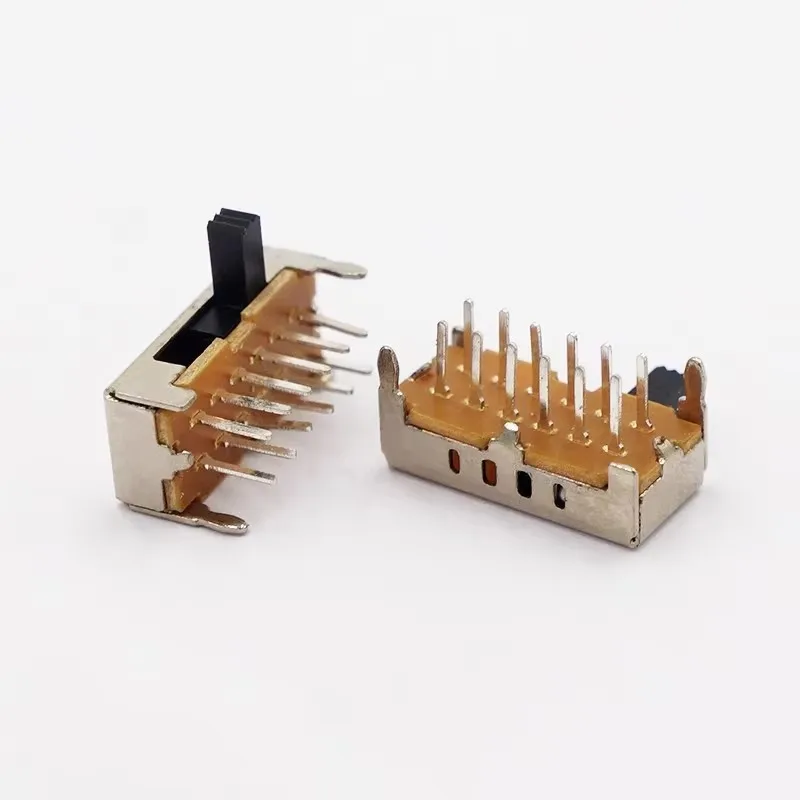 5 قطعة/الوحدة SK-24D02 تبديل التبديل مصباح يدوي 4 التروس 2 أقدام ثابتة 12 قدم مكبر كهربائي أفقي انزلاق التبديل 2P4T