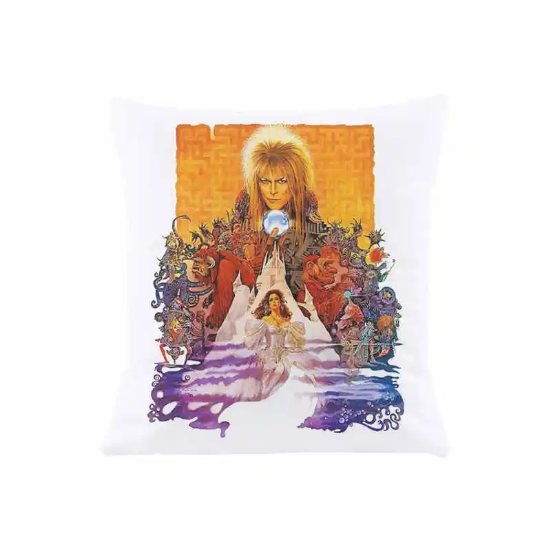 Labyrinth Horror Movie Cushion Cover for Sofa Pillow Case Cover Seat Car Throw Pillowcase 45x45cm For Home Decorative SJ-698