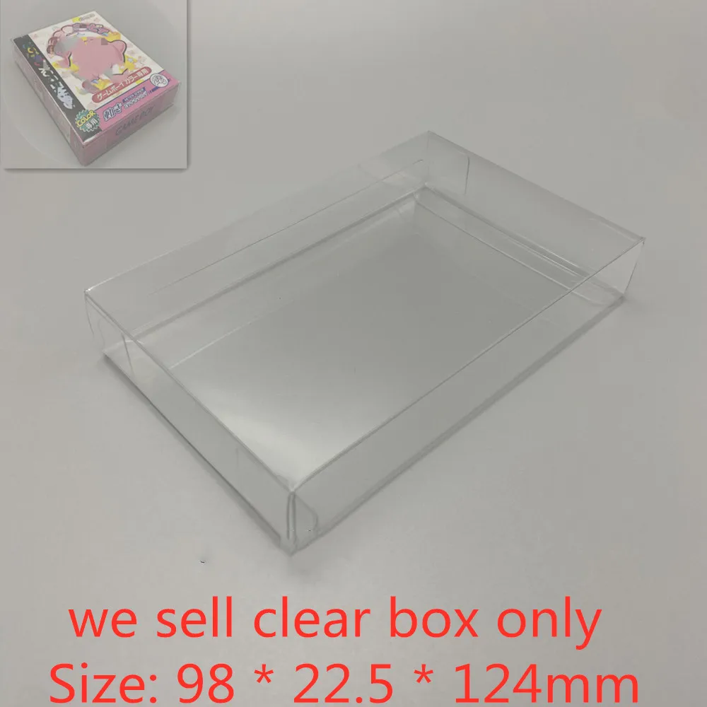 10Pcs PET Box Protector For Kirby Tilt n Tumble Transparent Collect Boxes For Nintendo gameboy GBC/GB Shell Clear Display Case