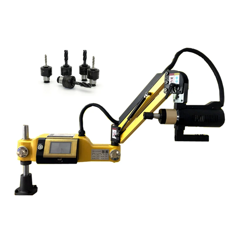 Imagem -03 - Cnc Elétrica Máquina de Perfuração Rosqueamento Servomotor Elétrico Tapper Ferramentas tipo Vertical Universal Kit M3-m16