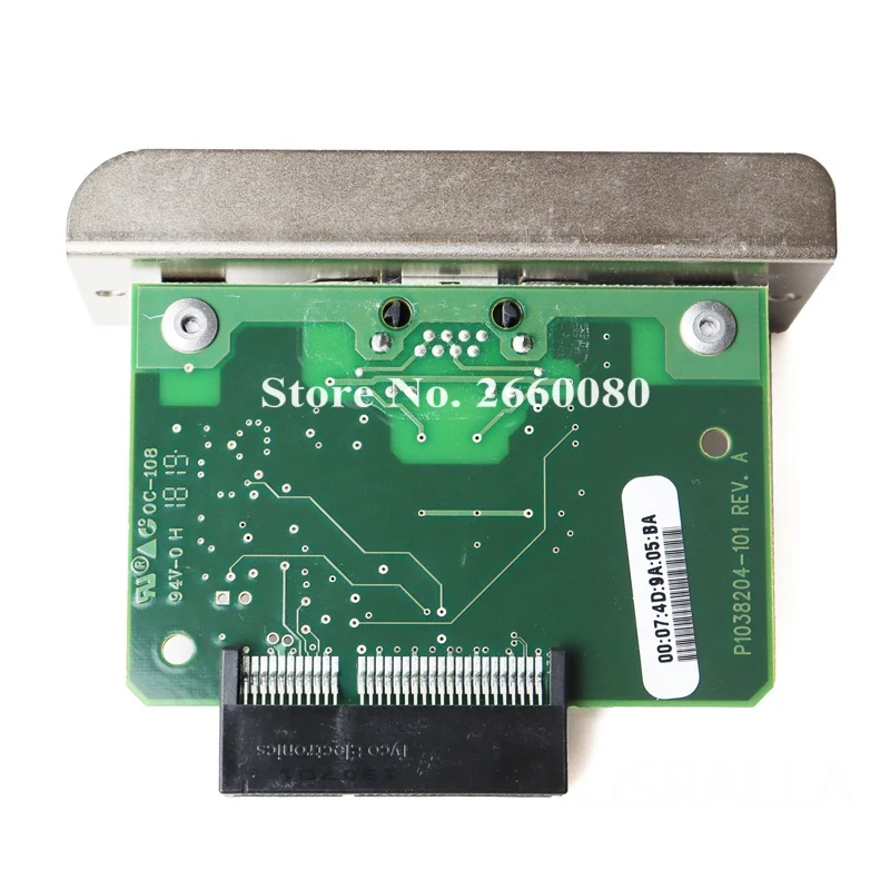 Original P1038204-101 Wired Built-in Network Card PCBA Board For Zebra ZT210 ZT220 ZT230 Barcode Printer Parts Network Board