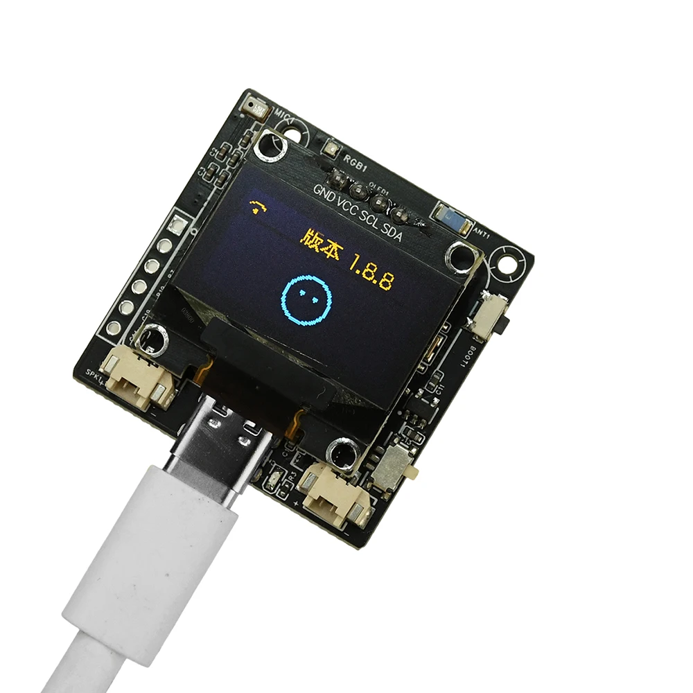 

ESP32-C3 AI Voice Module with 0.96 Inch OLED Display Supports Xiaozhi AI Clear Sound Quality Wi-Fi Development Board